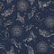 RoomMates Zodiac Dreams Navy Peel & Stick Wallpaper